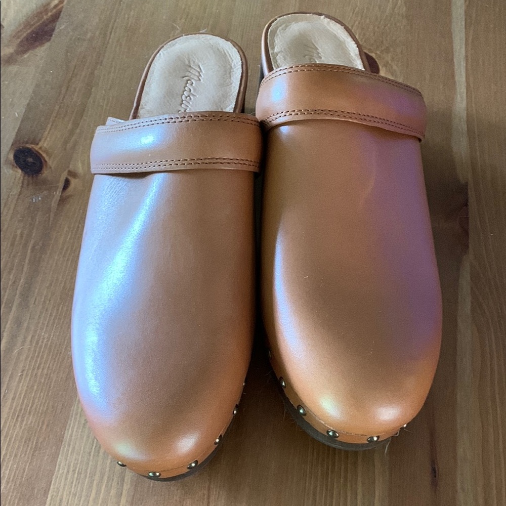 Madewell Brown Leather Mules